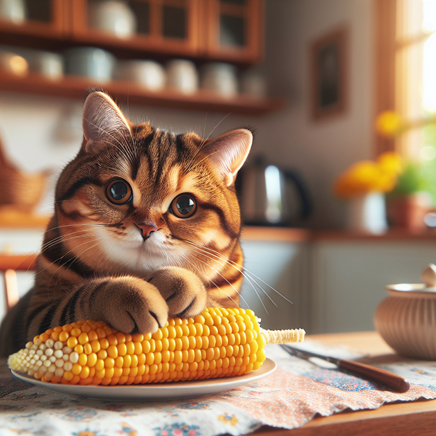 This Is a Cat Eating Corn: Why Do Cats Love Odd Snacks?