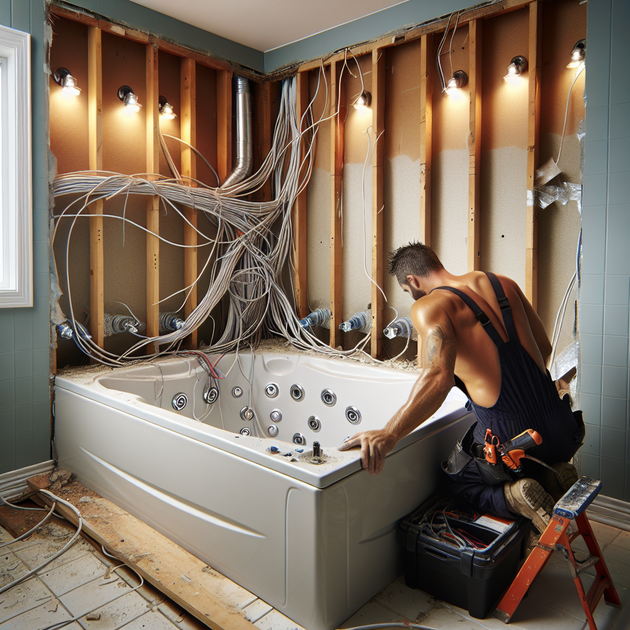 Will I Need an Electrician to Remove Wiring from an Old Jetted Jacuzzi Bathtub, or Can a Contractor Do It?