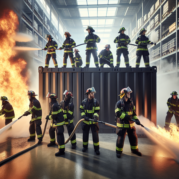 The Safety Measure Used After a Large Lithium Battery Catches Fire