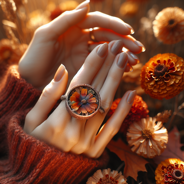 Autumn-Inspired Flower Rings: A Gift for My Bestie’s Fall Wedding Dream