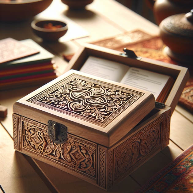 Wedding Recipe Box Engraved With Mother’s Saree Pattern: A Lasting Legacy
